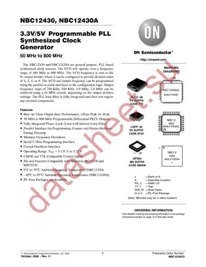 NBC12430AFAR2 datasheet  